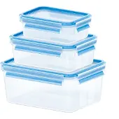 EMSA Juego De Recipientes Herméticos Clip&close Set Of 3