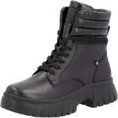 Rieker Botines con cordones negro