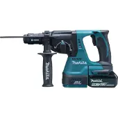 Makita Martillo DHR243RTJ (2 x 5,0 Ah + DC18RC + MAKPAC 4)
