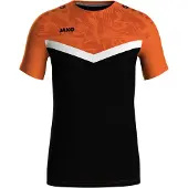 Jako Camiseta funcional naranja oscuro / negro / blanco