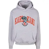 Karl kani Sudadera 'Eagle' turquesa / gris moteado / rojo / negro