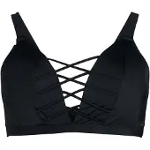 Zizzi Top de bikini negro