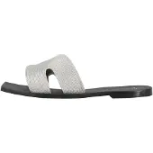 Faina Zapatos abiertos gris plateado