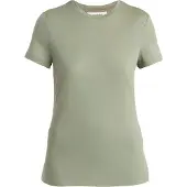 Icebreaker - Ropa de senderismo mujer - W Merino 150 Tech Lite SS Tee Lichen para Mujer de Lana - Talla L - Caqui