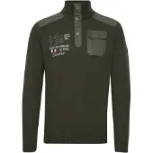 FQ1924 Jersey 'ERLONG' verde oscuro / blanco