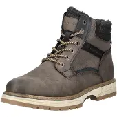 Tom Tailor Botas con cordones chocolate / negro