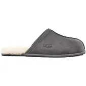Ugg para hombre. 1101111 Zapatillas de Piel Scuff gris (46), Plano, Ante, Ninguno, Homewear, outlet 2026.