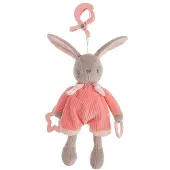 Creaciones Llopis Conejito De Actividad Con Clip De Terciopelo 26 Cm