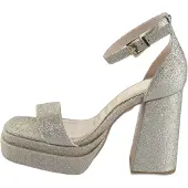Buffalo Zapatos con plataforma plata