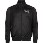 TAPOUT Sudadera con cremallera 'Tarziana' gris / rojo / negro