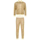 Lonsdale Chándal 'Seabrook' marrón / amarillo / amarillo pastel / negro