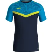 Jako Camiseta funcional azul / azul oscuro / amarillo