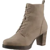 Tamaris Botines con cordones taupe