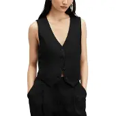 AllSaints Nellie Waistcoat Black Talla: 8 | Chaquetas Outlet | Mujer | Negro