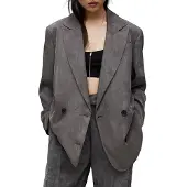 AllSaints Elle Blazer Grey Talla: 42 | Blazers Outlet | Mujer | Gris