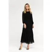Ibana Donatella Black Talla: 36 | Vestidos Midi Outlet | Mujer | Negro