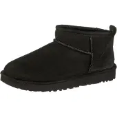 Ugg para mujer. 1116109 Botines de piel Classic Ultra Mini negro (40), Plano, Casual, outlet 2026.