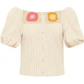Mymo Jersey beige claro / amarillo / naranja / rosa