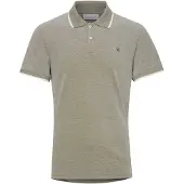 Casual Friday Camiseta 'Tristan' oliva / blanco