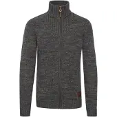 !Solid Cárdigan 'Pomeroy' marrón / gris