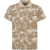 Blend Camiseta 'Polo' beige / blanco