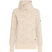 Oxmo Sudadera 'Beatanette' beige claro / azul / marrón