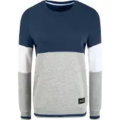Oxmo Sudadera 'Omaya' azul / gris / blanco