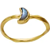 Maanesten Anillo 'DORIS' azul / oro