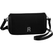 Tommy Hilfiger Bolso de hombro negro / plata