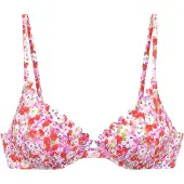 LASCANA Top de bikini oliva / lila / arándano / blanco