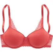 LASCANA Sujetador reductor rojo sangre