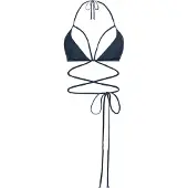 LASCANA Top de bikini 'Gina' azul noche