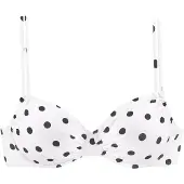 LASCANA Top de bikini negro / blanco