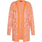 Swirly Cárdigan naranja / rosa