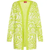 Swirly Cárdigan manzana / blanco lana
