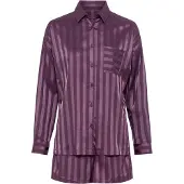 LASCANA Pijama de pantalón corto lila oscuro