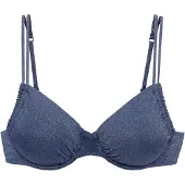 LASCANA Top de bikini azul noche