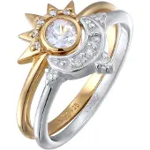Elli Anillo 'Sonne und Mond' oro / plata