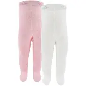 Ewers Leotardos rosa / blanco
