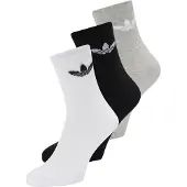 Adidas Originals Calcetines 'Trefoil' gris moteado / negro / blanco