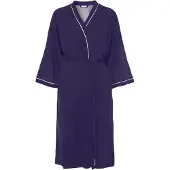 LASCANA Bata para casa azul oscuro / blanco