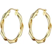 Elli Pendientes 'Twisted' oro
