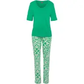 s.Oliver Pijama verde / blanco