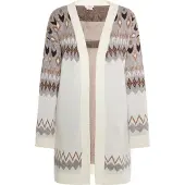 Usha Cárdigan 'Rakata' beige / capuchino / offwhite