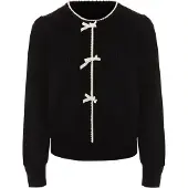 NAEMI Cárdigan crema / negro