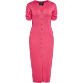 NAEMI Vestido de punto rosa