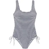 Venice beach Traje de baño 'Summer' azul oscuro / blanco