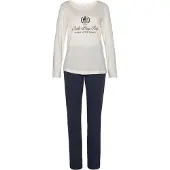 LASCANA Pijama navy / blanco