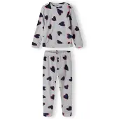 MINOTI Pijama marino / gris claro / salmón