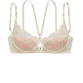 LASCANA Sujetador beige / blanco